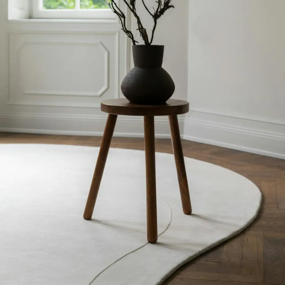 Residue Wool Rug 180x270 cm, Bone White