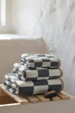 Retro Towel 50x90 cm, Cobalt-blue