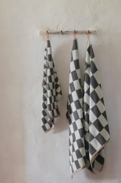 Retro Towel 50x90 cm, Cobalt-blue