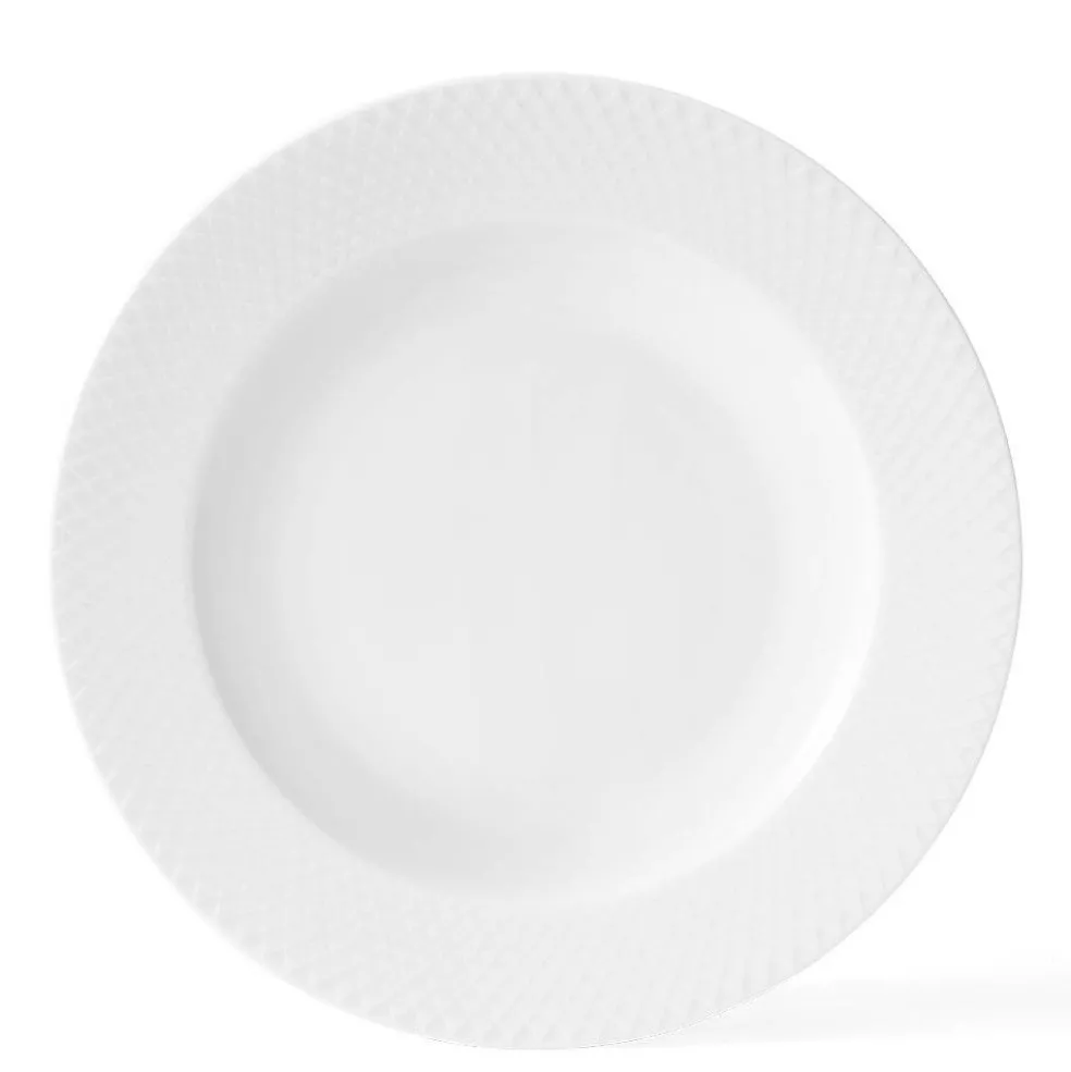 Rhombe Soup Plate Ø23cm, White