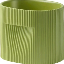 Ridge Planter 13 cm, Off-white