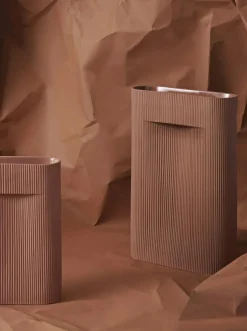 Ridge Vase 48 cm, Beige