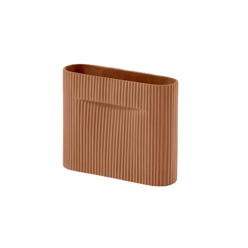 Ridge Vase 16,5 cm, Beige