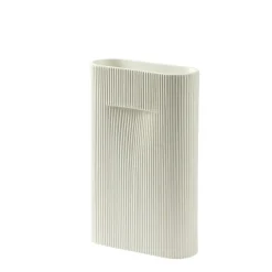Ridge Vase 35 cm, Beige
