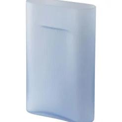 Ridge Vase Frosted Glass 16,5 cm, Taupe