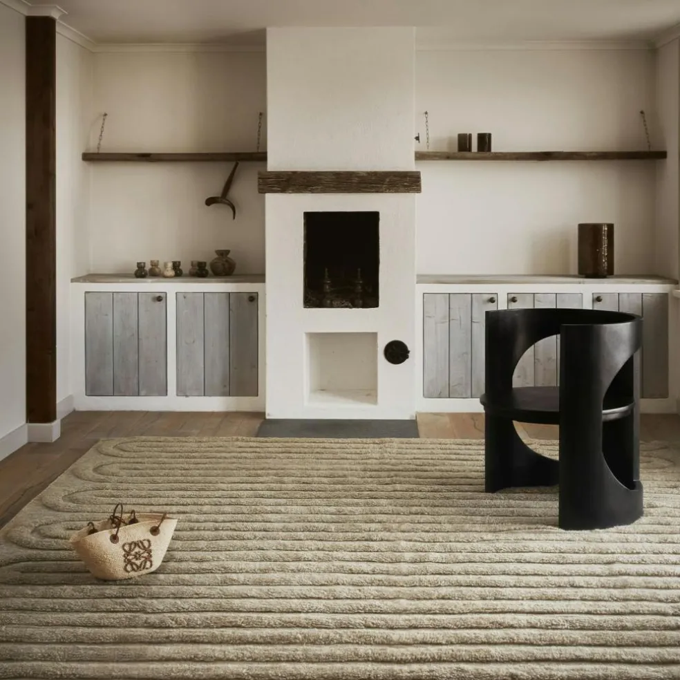 Riklund Wool Rug 160x230 cm, Off-white