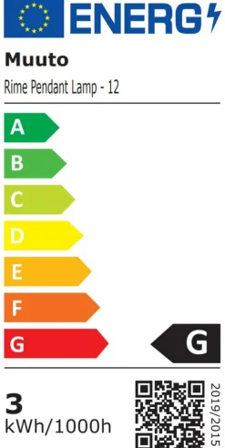 Rime Pendant Ø45 cm, Black