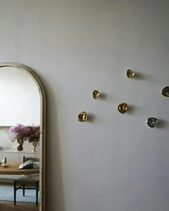 Ripple Knob Wall Hook 8 cm, Silver