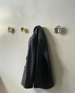 Ripple Knob Wall Hook 8 cm, Silver