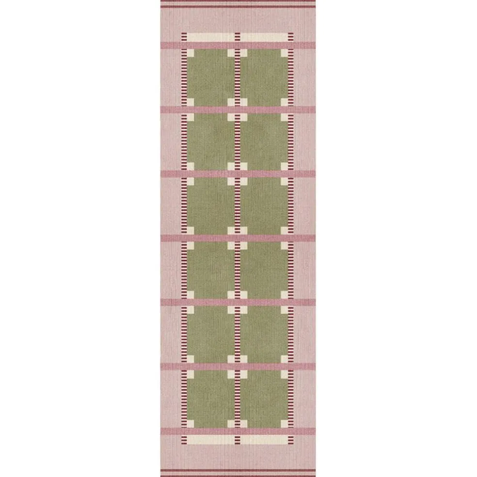 Röllakan Ruth Wool Rug 75x240 cm, Summer Sky