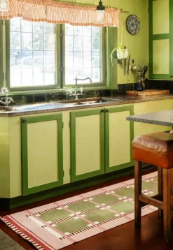 Röllakan Ruth Wool Rug 75x240 cm, Summer Sky