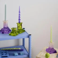 Rocky Baroque Candlestick 95 mm, Spicy Rose