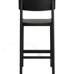 Rod Bar Stool 65 cm, Black Stained Ash