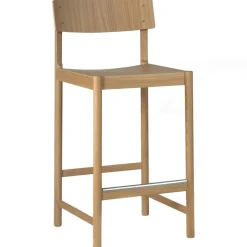Rod Bar Stool 65 cm, Black Stained Ash