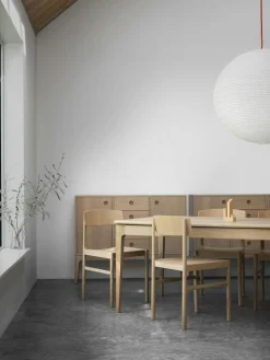 Rod Chair, White Wax Oiled Oak