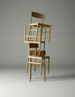 Rod Chair, White Wax Oiled Oak