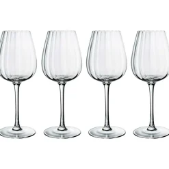 Rose Garden White Wine Glass 4-pack