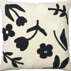 Rosita Cushion Cover 50x50 cm, Black