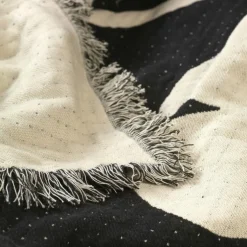 Rosita Throw 130x180 cm, Black