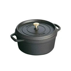 Round Casserole in Cast Iron 5,2 L, Black