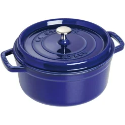 Round Casserole in Cast Iron 6,7 L, Dark Blue