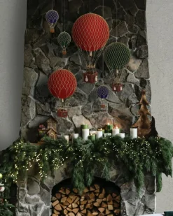 Royal Aero Air Balloon Velvet Ø32 cm, Blue