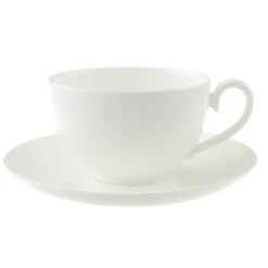 Royal Vit Kaffekopp Och Fat 40 cl