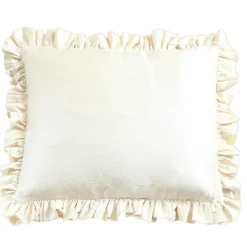 Ruffle Cushion 50x60 cm, Creme