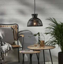 Runde Lampshade Black, 200 mm