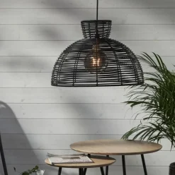 Runde Lampshade Black, 200 mm