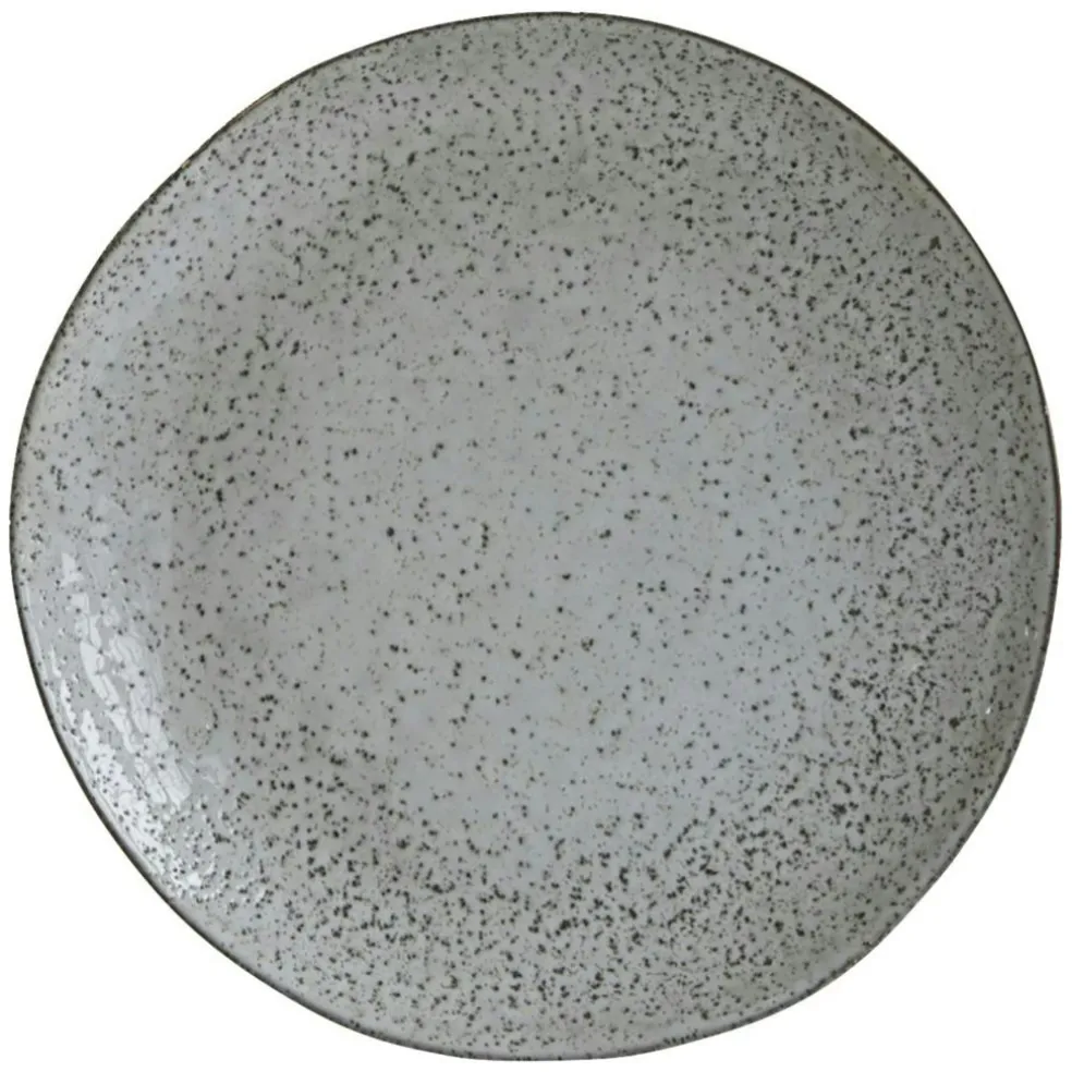 Rustic Plate Ø27,5 cm, Grey / Blue