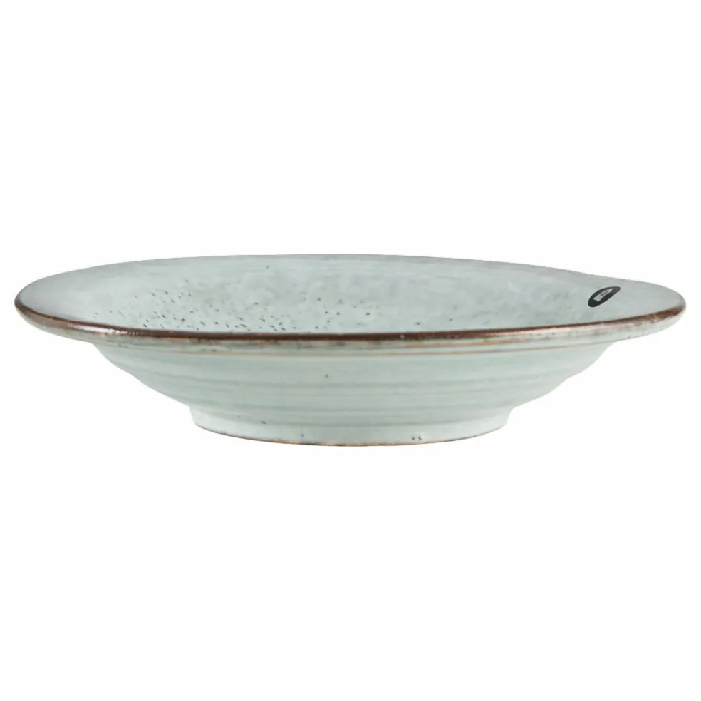 Rustic Soup Plate 25 cm, Grey/Blue