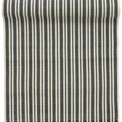 Sammie Table Runner 35x120 cm, Black/Off-white