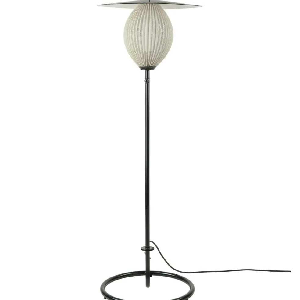 Satellite Floor Lamp Outdoor, Cream White Semi Matt