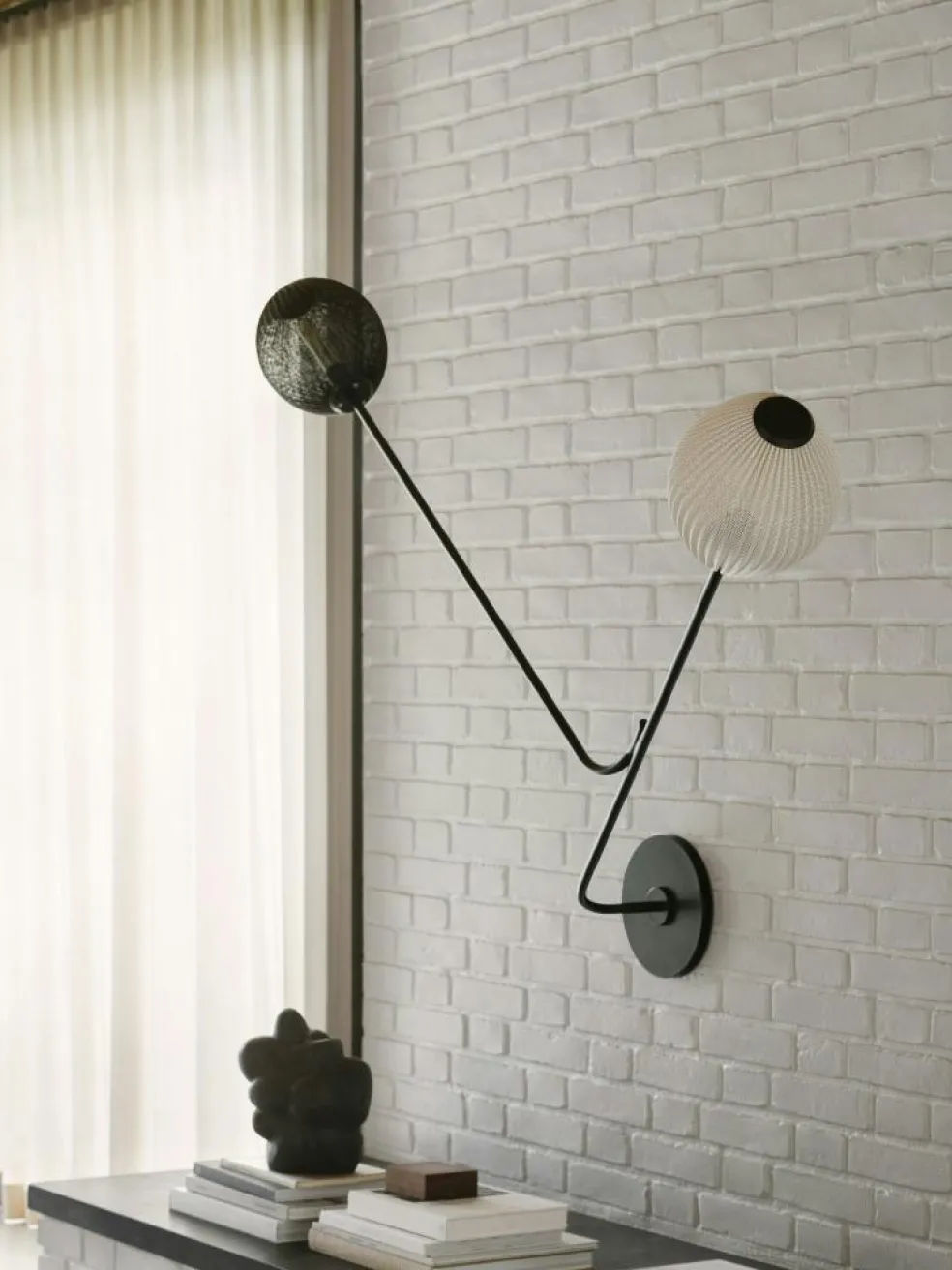 Satellite Wall/Ceiling Lamp, Soft Black