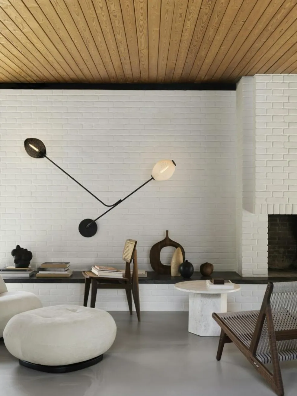 Satellite Wall/Ceiling Lamp, Soft Black