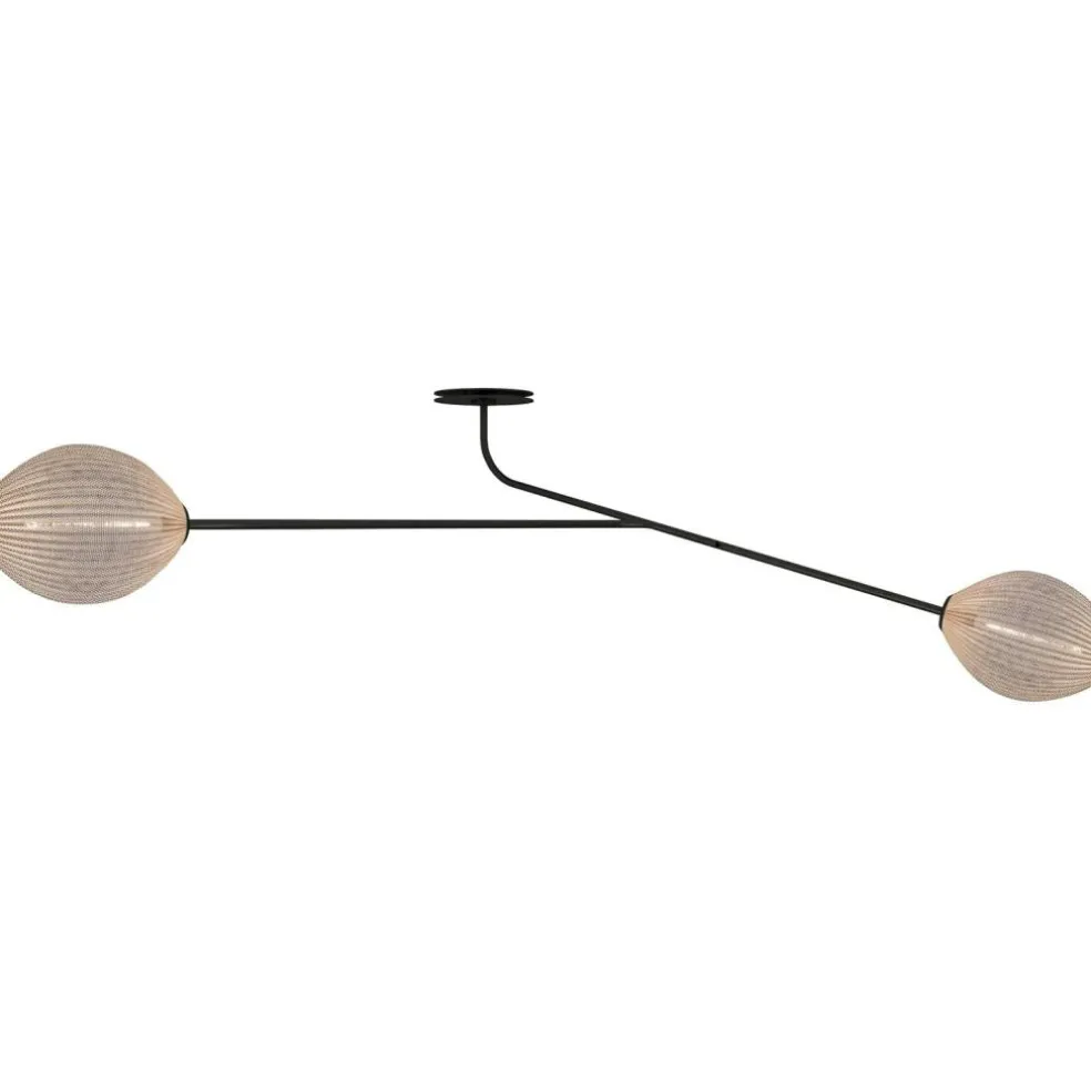Satellite Wall/Ceiling Lamp, Soft Black