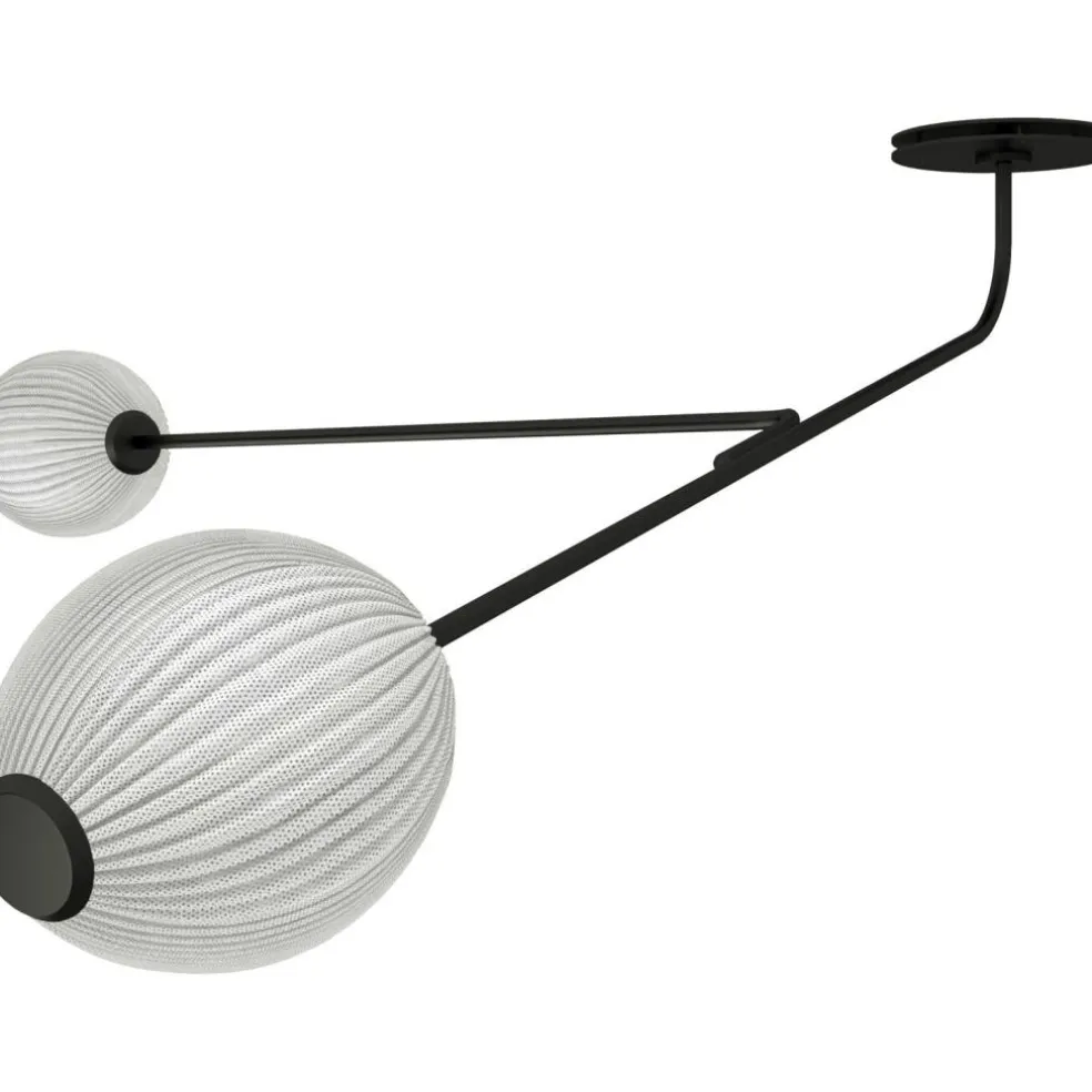 Satellite Wall/Ceiling Lamp, Soft Black