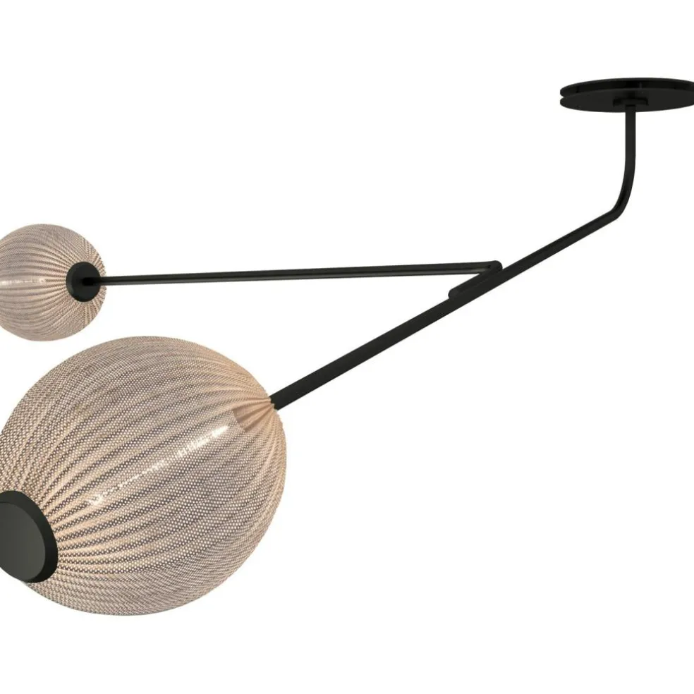 Satellite Wall/Ceiling Lamp, Soft Black