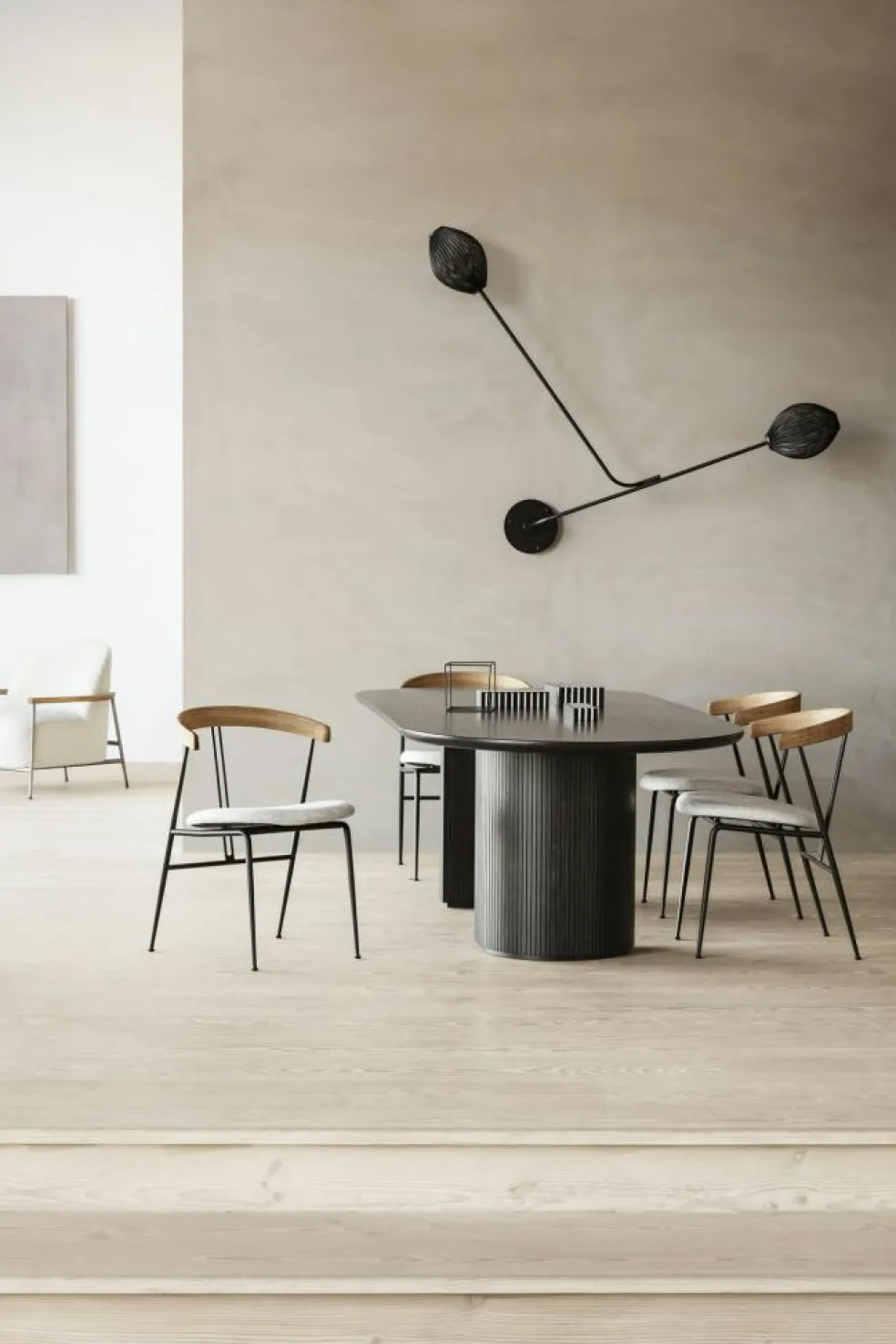 Satellite Wall/Ceiling Lamp, Soft Black