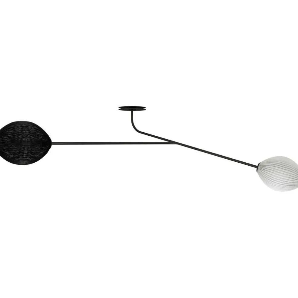 Satellite Wall/Ceiling Lamp, Soft Black