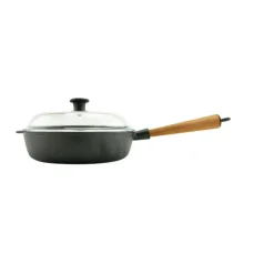 Sauté Pan With Lid 25 cm, Handle In Beech
