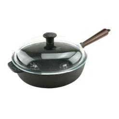 Sauté Pan With Lid 25 cm, Handle In Beech