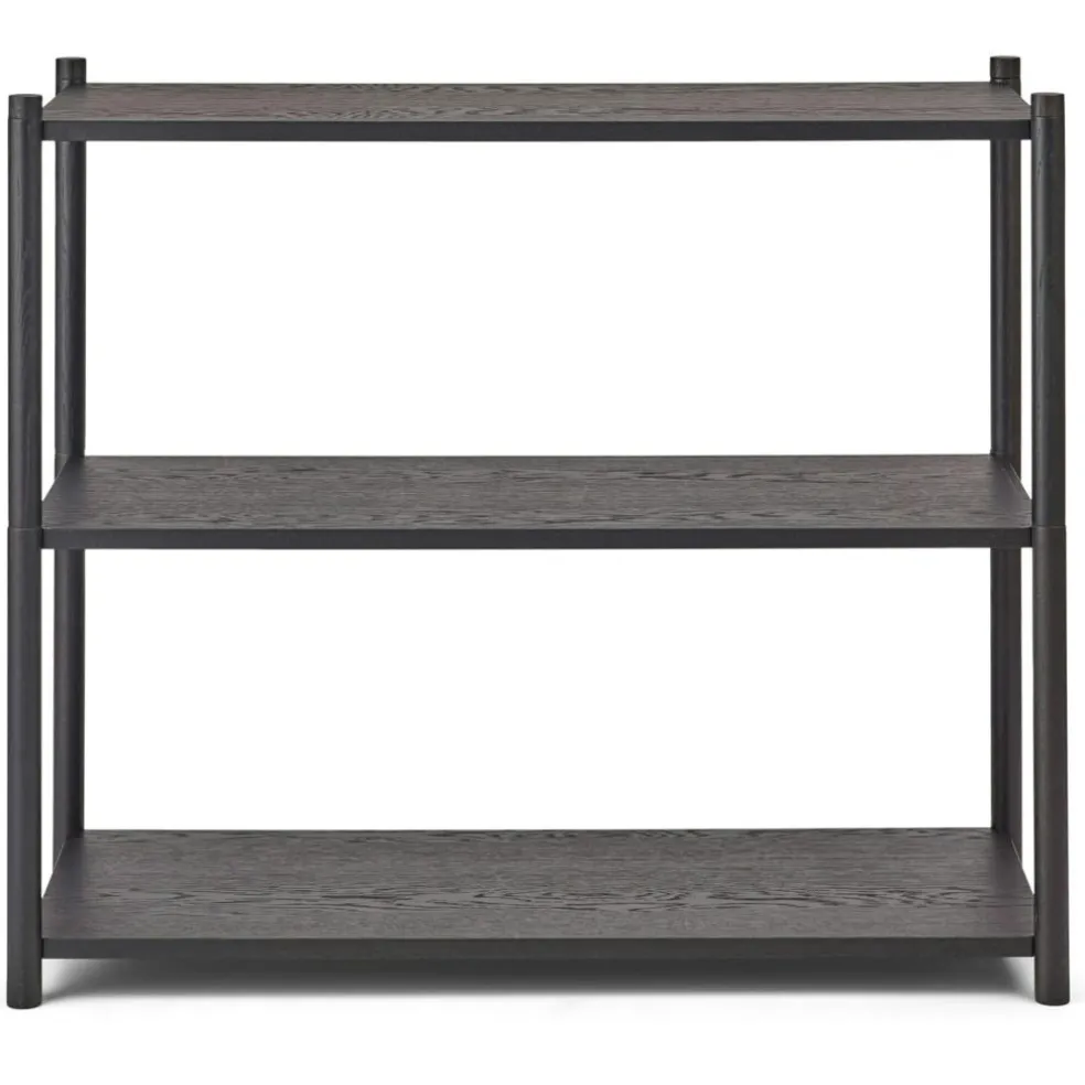 Sceene Bookcase A, Black Oak