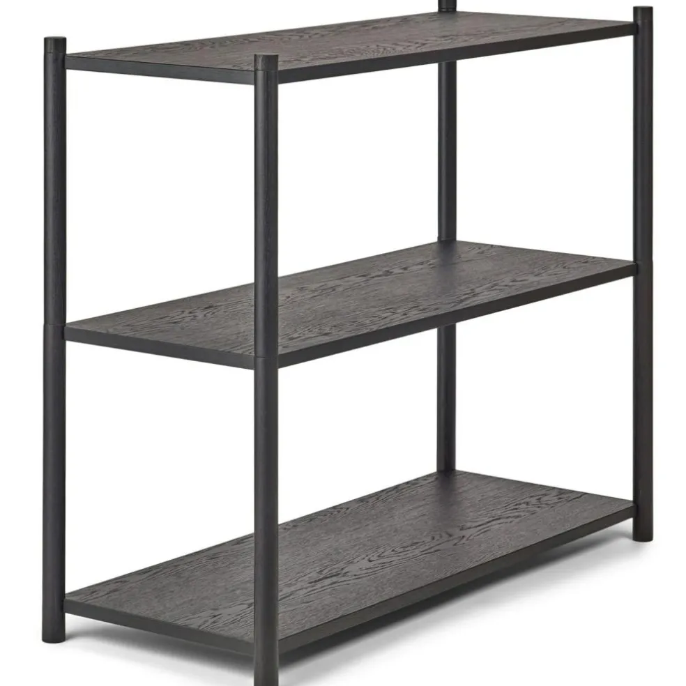 Sceene Bookcase A, Black Oak