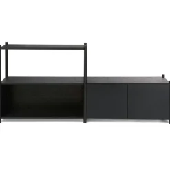 Sceene Bookcase D, Black Oak