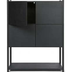 Sceene Bookcase E, Black Oak