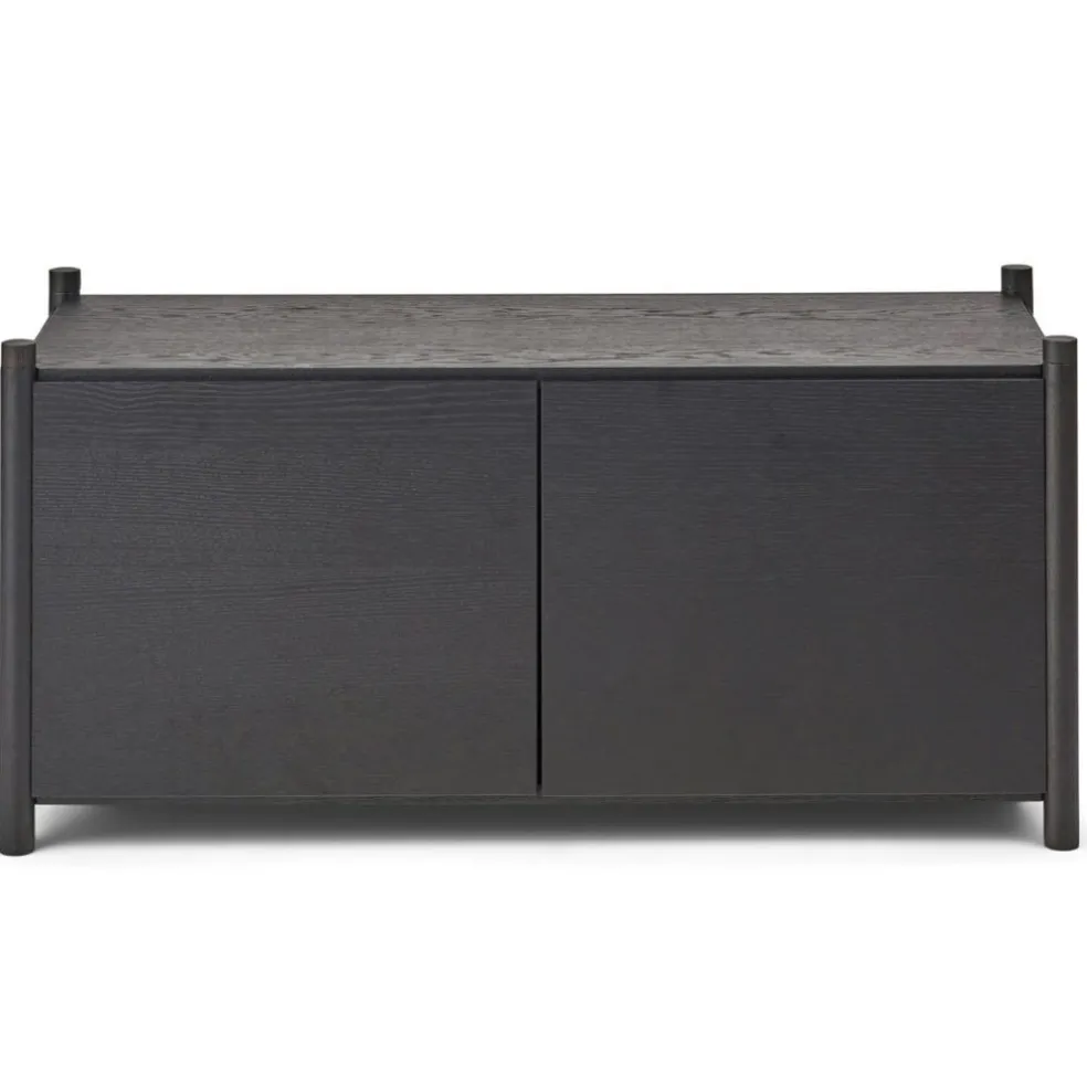 Sceene Bookcase G, Black Oak