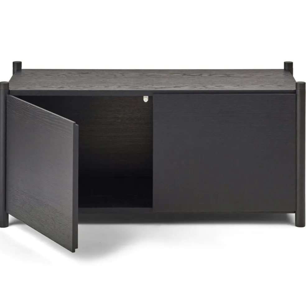 Sceene Bookcase G, Black Oak