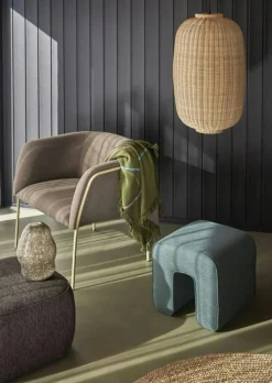 Sculpture Pouf, Dark Grey